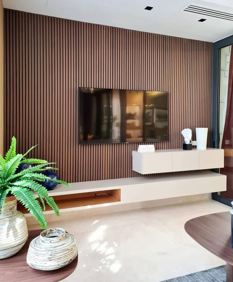 Riflaje decorative din lemn plastifiat pentru decorarea pereților foto 6