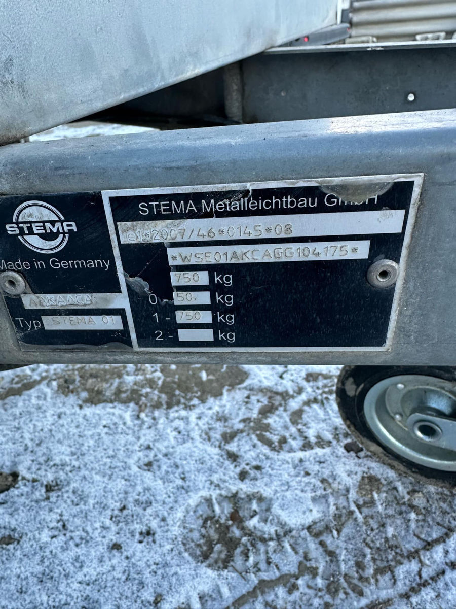 Remorcă Stema -750 kg foto 1