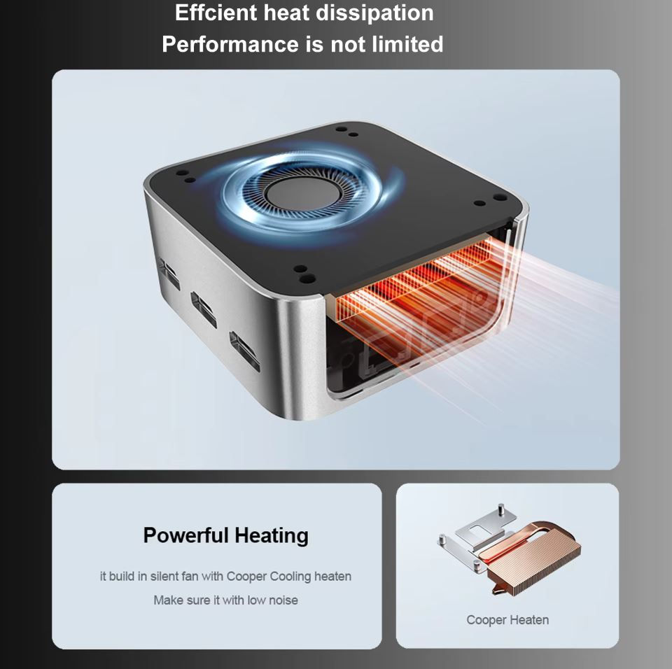 Mini PC MagicCubic T9 Pro Intel N100 + 8GB/16GB + 256/512GB SSD + WiFi5 + Intel UHD Graphics фото 7