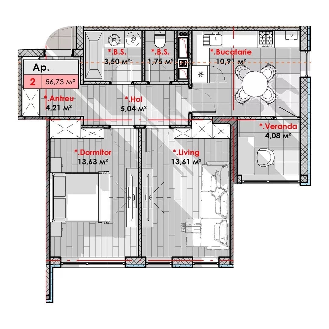 Apartament cu 2 camere,  Telecentru,  Chișinău mun. foto 1