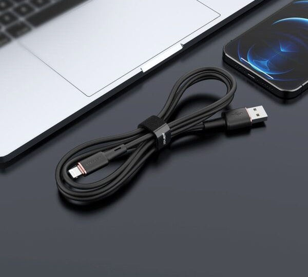 Acefast c2-02 usb-a на lightning силиконовый зарядный кабель для передачи данных из цинкового сплава foto 0