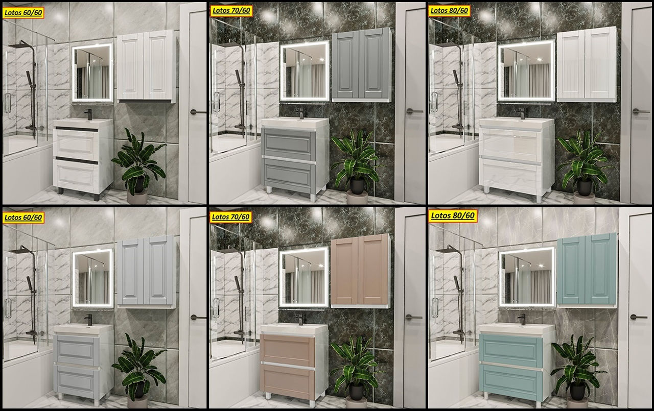 Мебель в ванную МДФ краска-глянец/мат.Фабрика.Mobilier baie MDFvopsea-lucios/mat.De la producator. фото 7
