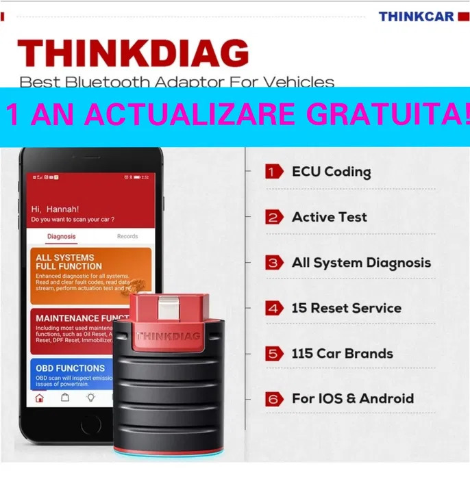 Diagnostica Launch Thinkdiag cea mai noua versiune, Автомобильная диагностика Лаунч Thinkdiag foto 1