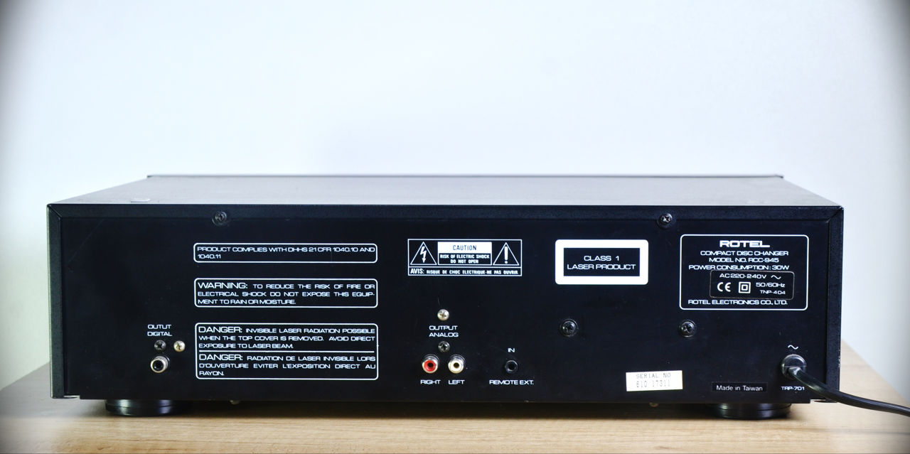 ROTEL CD 945 6 Disc Compact Disc Player фото 4