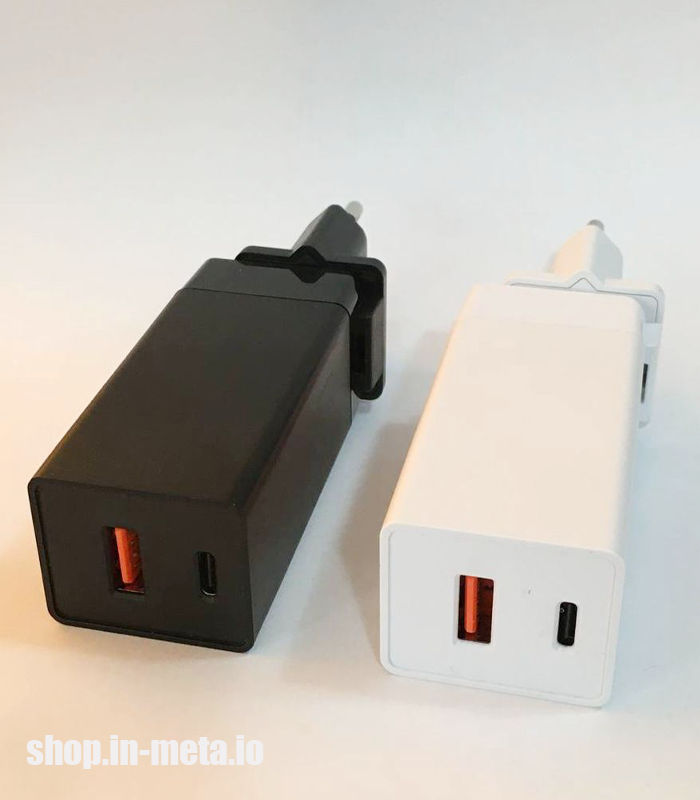 Fast Charger GAN USB/USB-C 65W for Apple iPhone, iPad, Macbook. foto 0