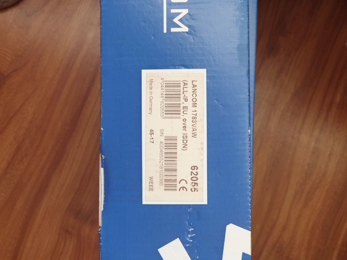 Новый маршрутизатор lancom 1783 vaw vdsl 2 adsl 2 over isdn router lancom system! 1783vaw фото 1