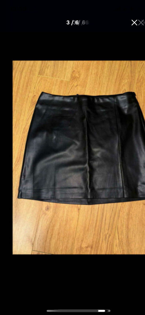 Fusta Pull & Bear S piele / юбка эко кожа foto 2