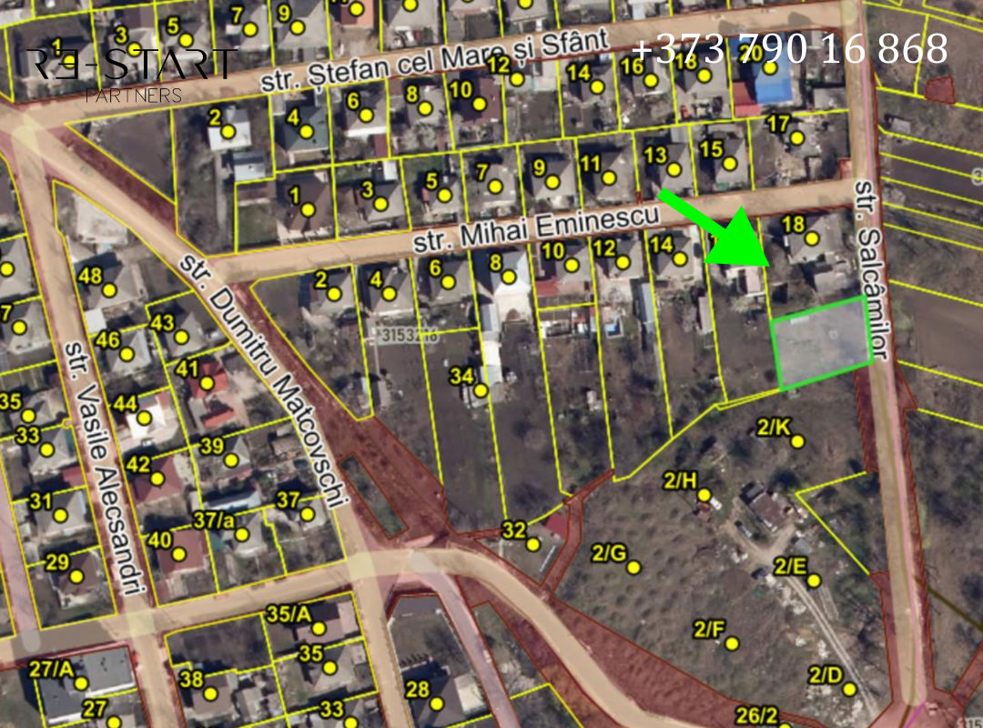 Teren pentru construcție – 6,23 ari, în orașul Stăuceni