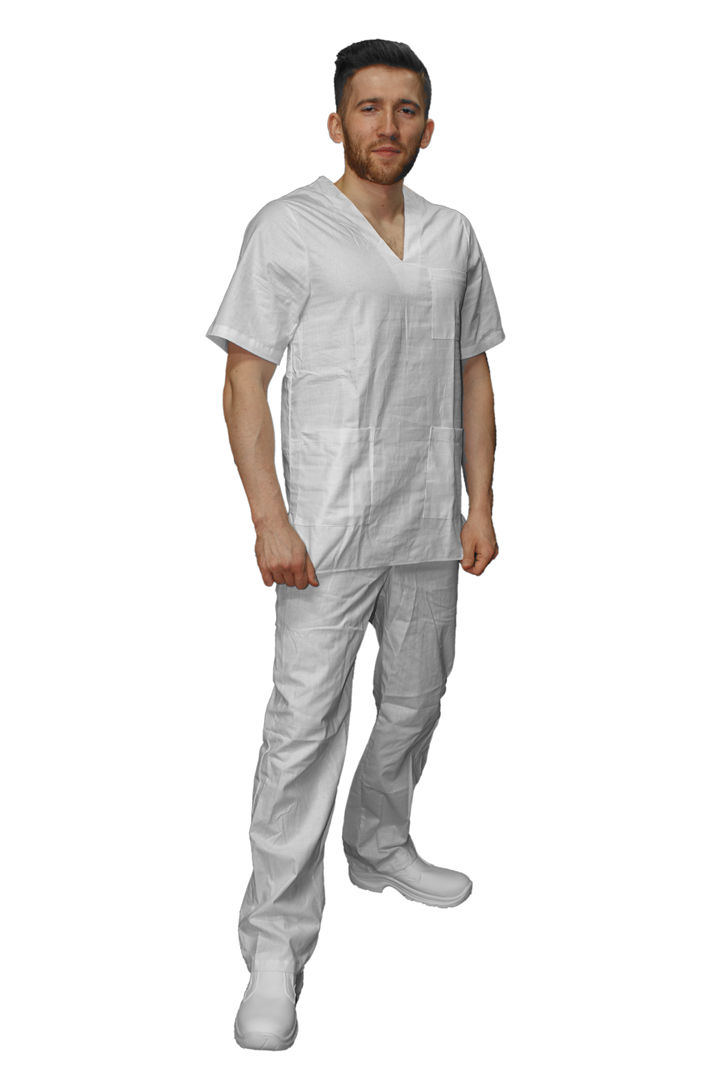 Costum Бязь medical / alimentar - alb / Костюм Хирурга/Пекарский "Бязь" foto 0