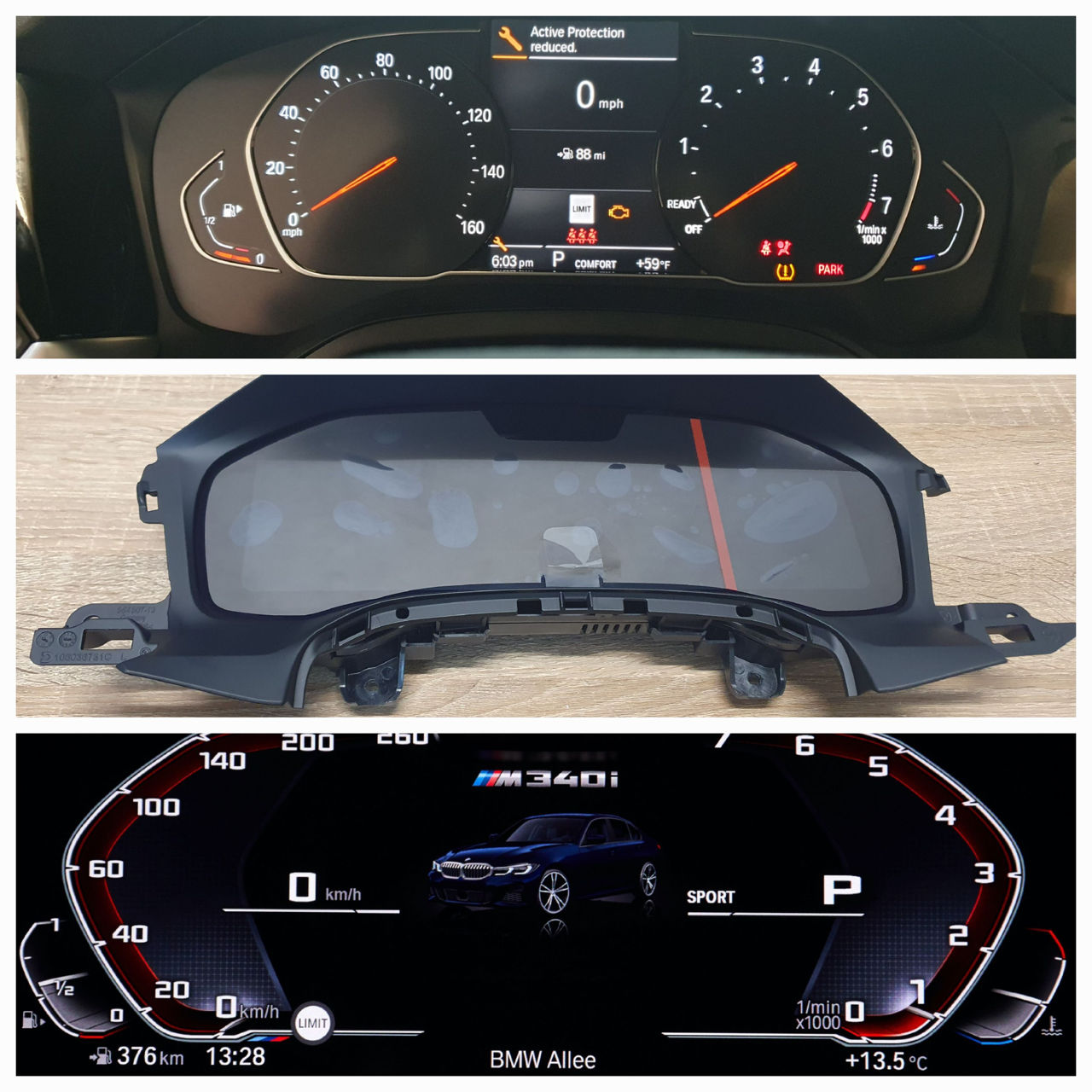 Panou de bord "Live Cockpit Professional" (6U3) cu HUD, pentru BMW G01,G02,G05,G06,G07,G11,G20,G30 foto 1