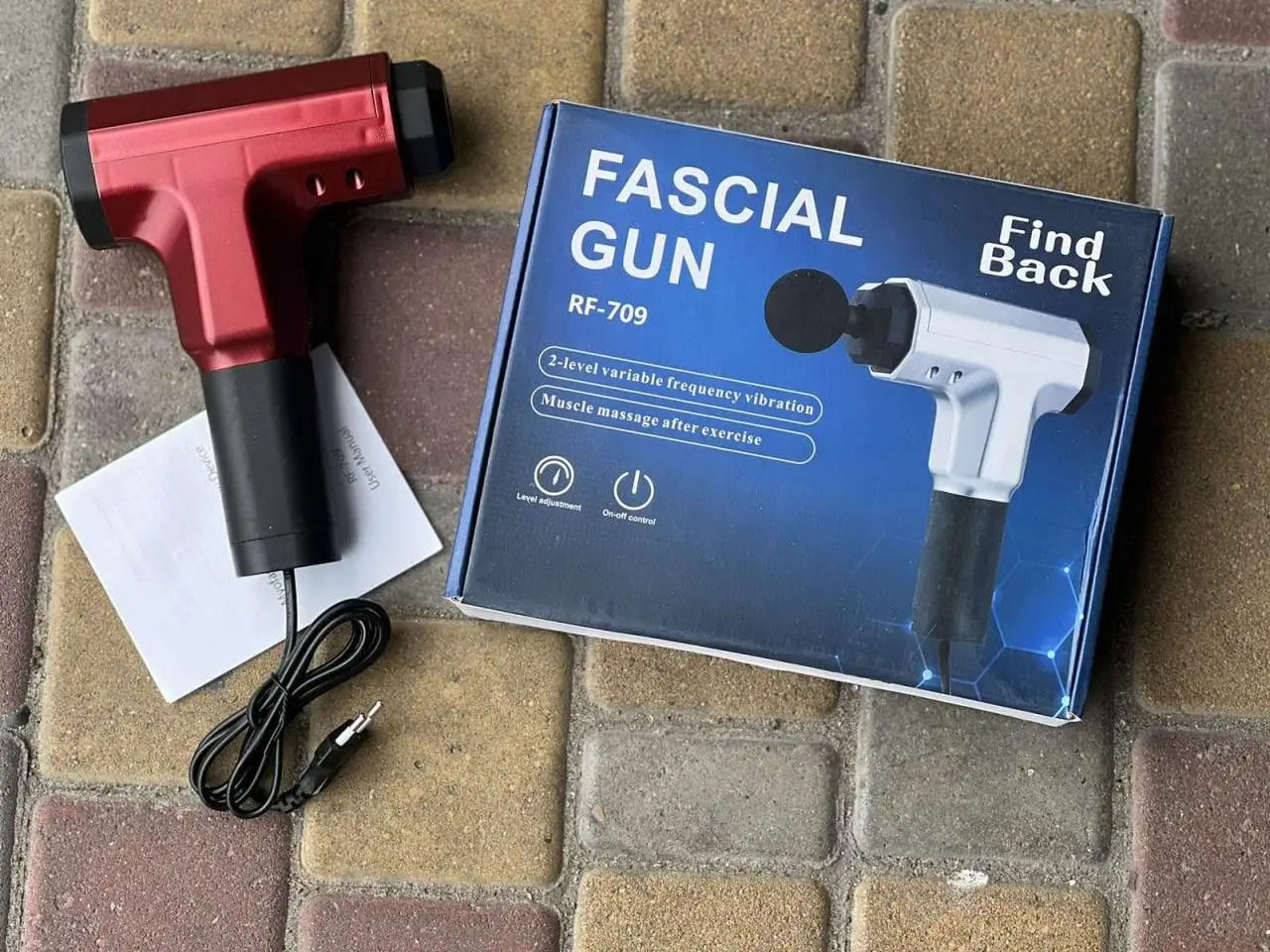 Masajor muscular Fascial Gun foto 4