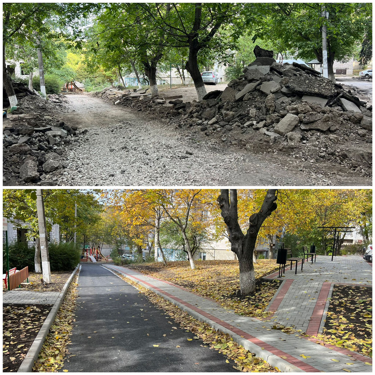 Montaj pavaj si borduri, amenajari exterioare/установка тротуарная плитка и бордюров foto 9