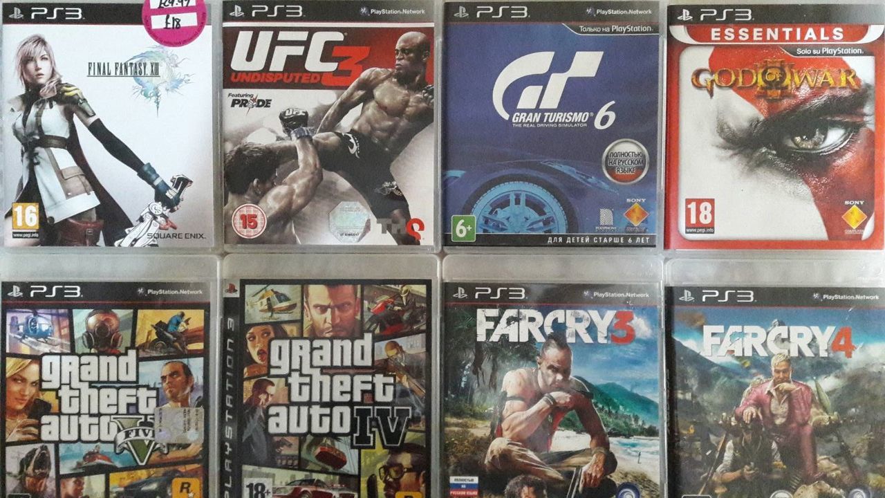 Продам эксклюзивные игры: UFC 3, GTA 5, GT 6, GOW III, Driver, NFS, Far Cry  3/4 для PlayStation 3