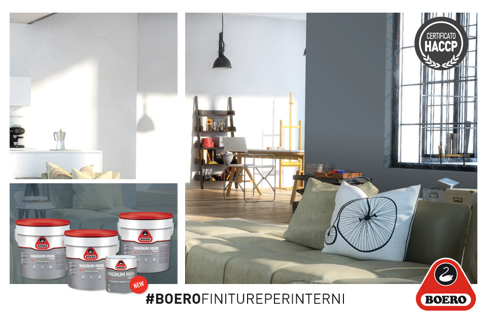 Vopsea ecologica lavabila pentru interior de la producatorul italian Boero (Certificat HACCP) foto 3
