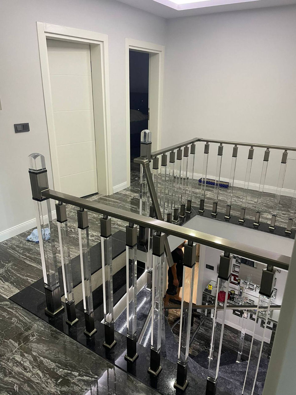 Balustrade din plexiglas , перила из плексигласа foto 13