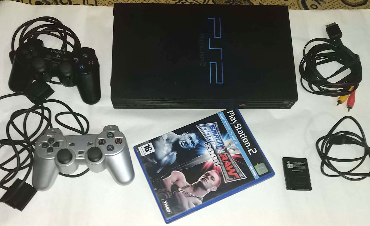 Playstation 2 slim - Прошитый + игра