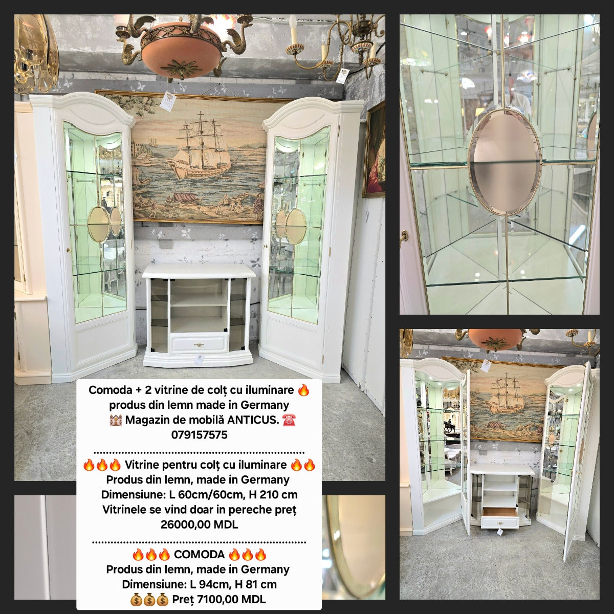 Vitrina, dulap, bufet, dresoir, comod, буфет-витрина, сервант, буфет из массива дерева , комоды фото 17