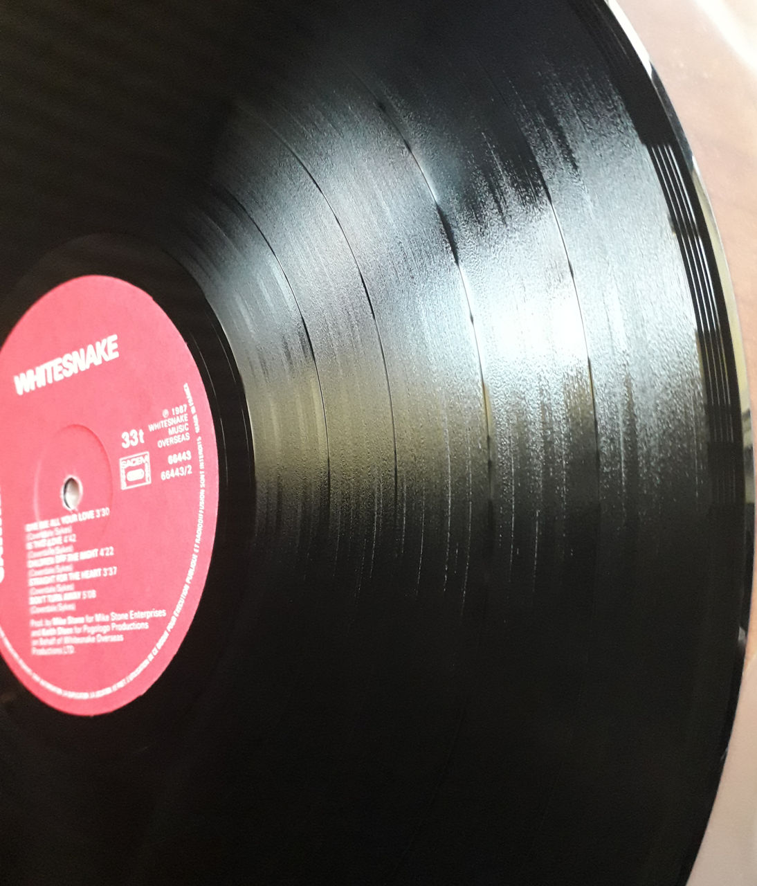 Vinyl whitesnake 1987 