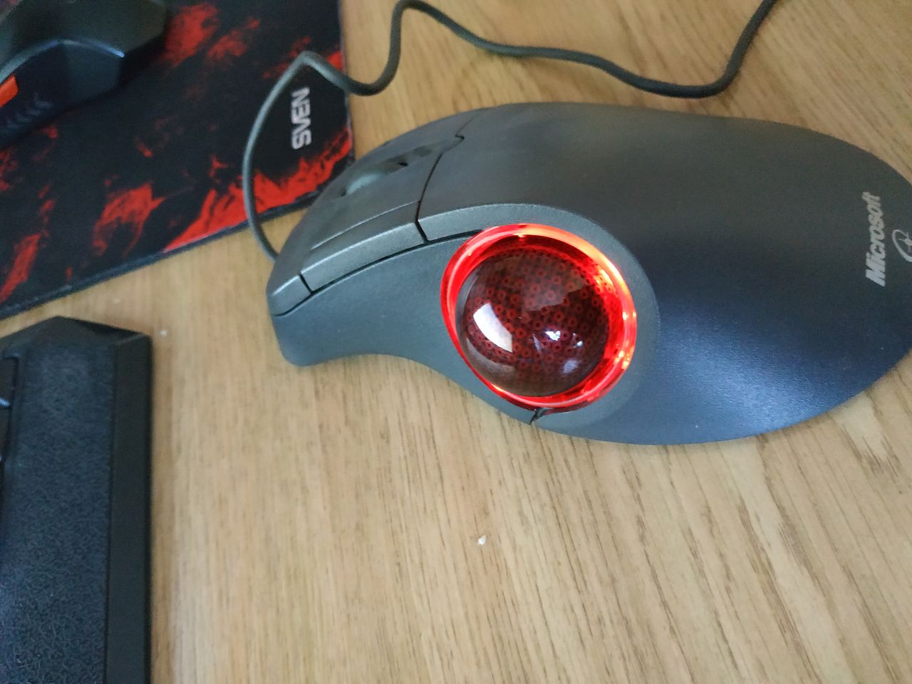 Microsoft Trackball Optical 1.0 Ergonomic 5 Button Mouse USB X0587475