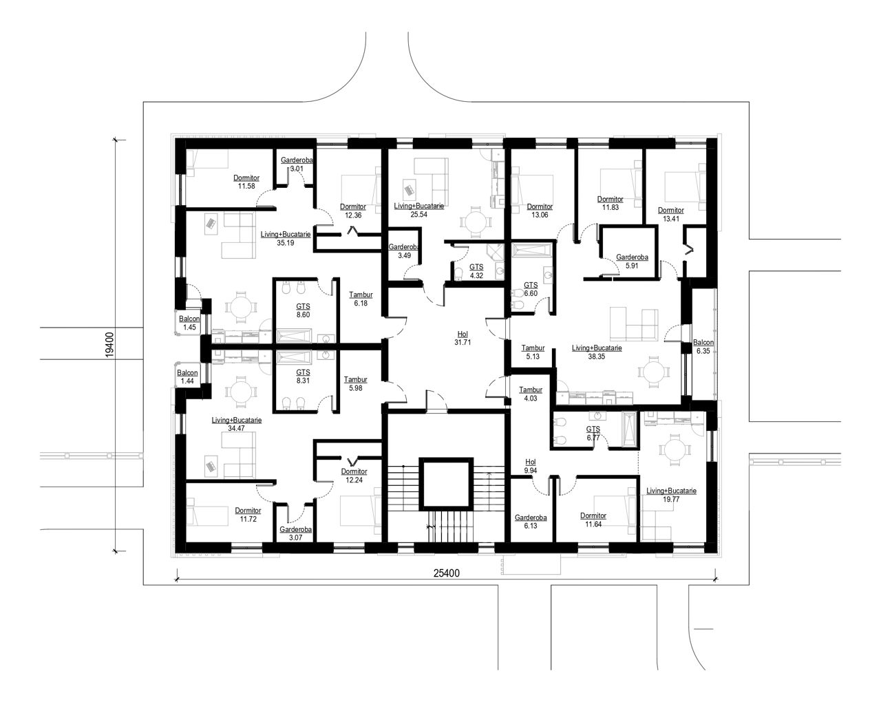 Bloc Locativ / stil modern / S+P+5E/ arhitect  / proiectare / renovări /3D/construcție/reconstrucție foto 4