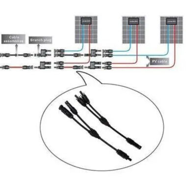 2Y 30A 1000V Conector splitter cablu panou solar foto 4