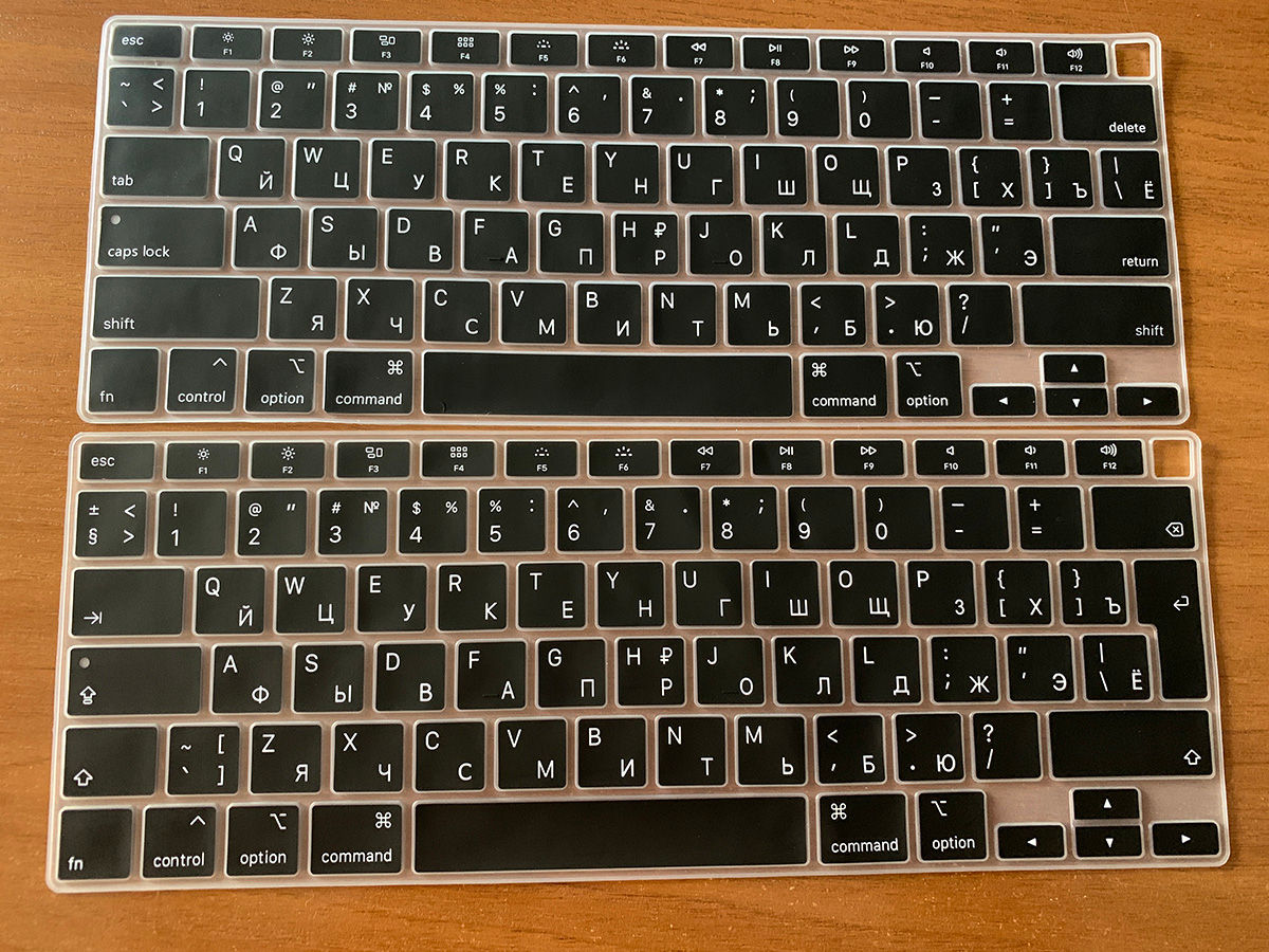 Силиконовая накладка для клавиатуры Apple MacBook (с русскими буквами) фото 4