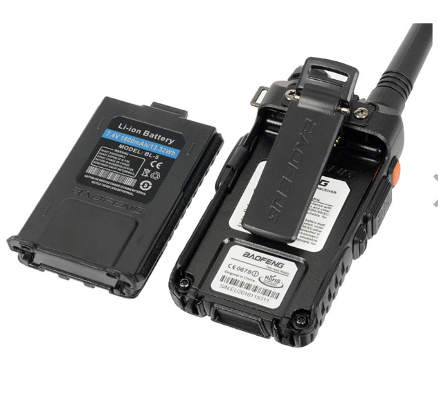 Statie Radio Walkie Talkie Baofeng UV-5R Dual Band Transceiver Inclus Casti cu microfon. (noi) foto 6