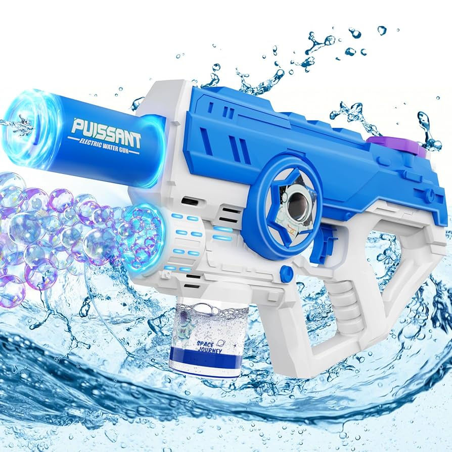 Pistol cu acumulator 2 în 1 de apă și bule de săpun - Livrare toată Moldova foto 0