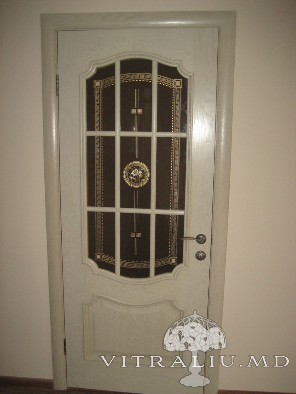 Vitralii si sticla decorativa pentru usi / витражи и декоративное стекло в двери foto 9