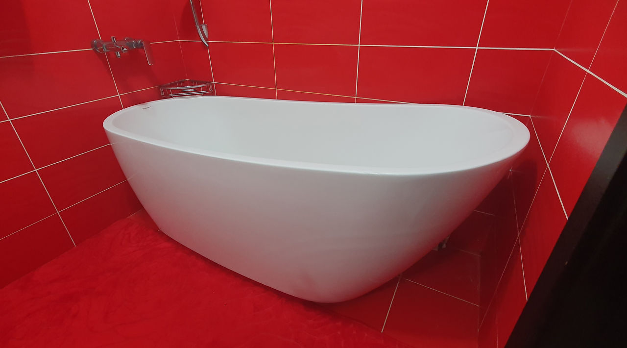 Cadă de baie ovală din acril excellent comfort+/ отдельностоящая акриловая ванна excellent comfort+ foto 5