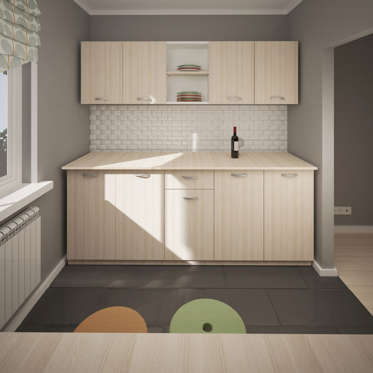 Bucătărie cu design minimalist de 2.0m foto 0