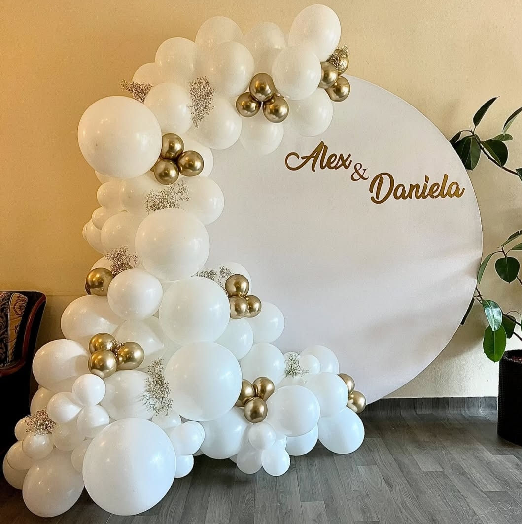 Decor floral și cu baloane pentru aniversări, nunți, cumătrii, botezuri  foto 8