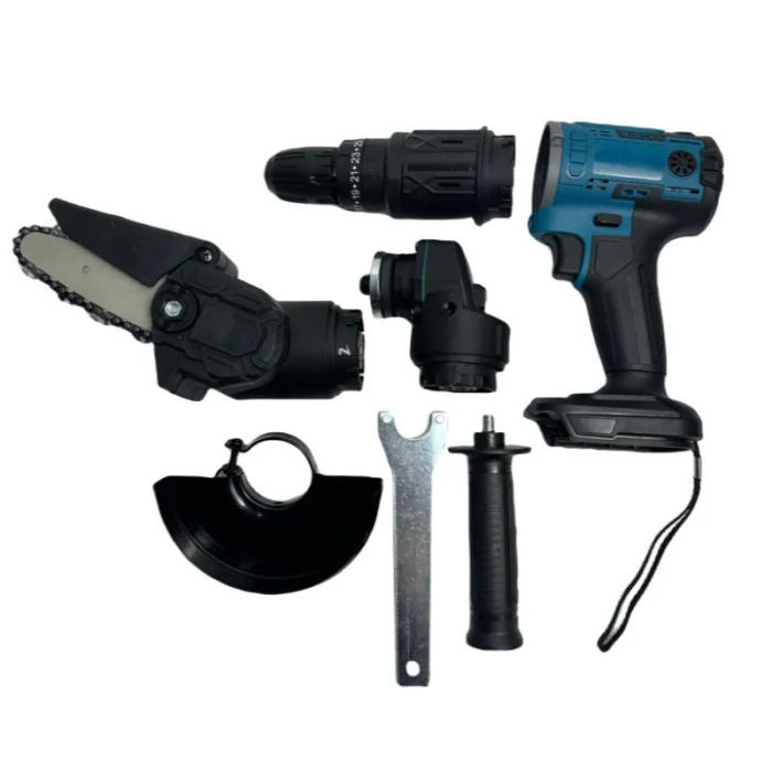 Set instrumente 3in1 surubelnita electrica, polizor unghiular, fierestrau foto 3