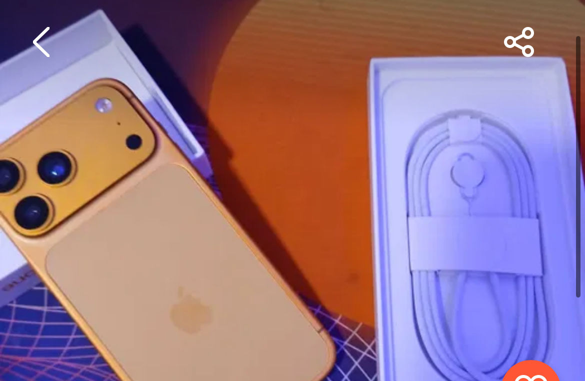 Vin iPhone 17 pro Max portocaliu azi la sigilat și l-am pornit