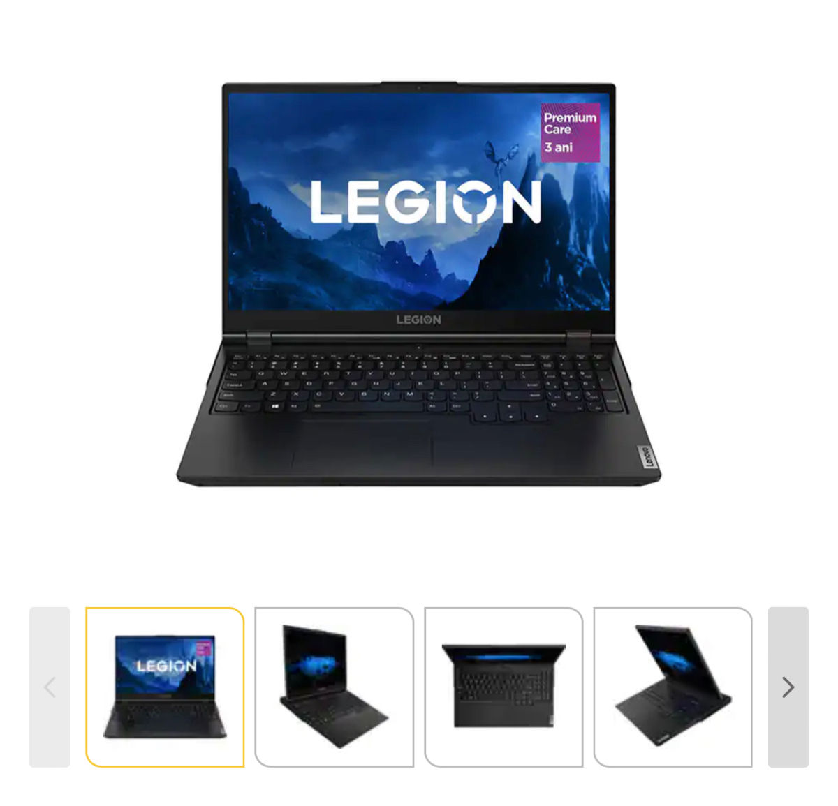 Laptop Gaming LENOVO Legion 5 15IMH6, Intel Core i5-10500H pana la 4 ...