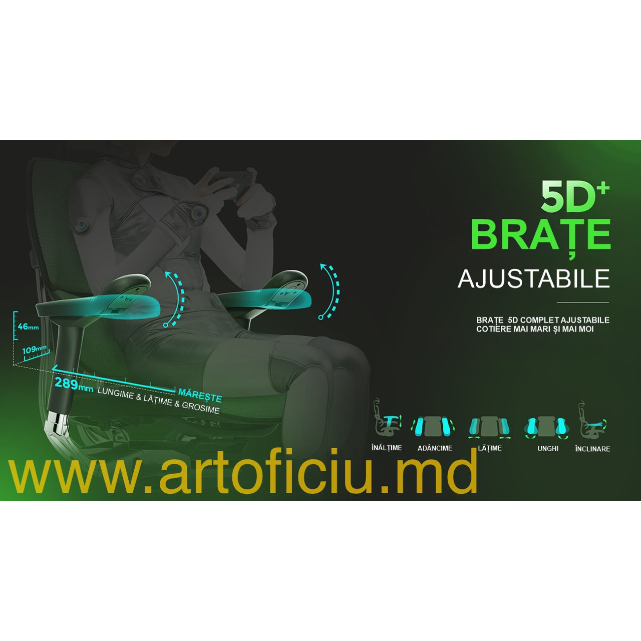 Scaune ergonomice Comfort Seating. Cumpără acum, plătește în rate gratuite 0% foto 8