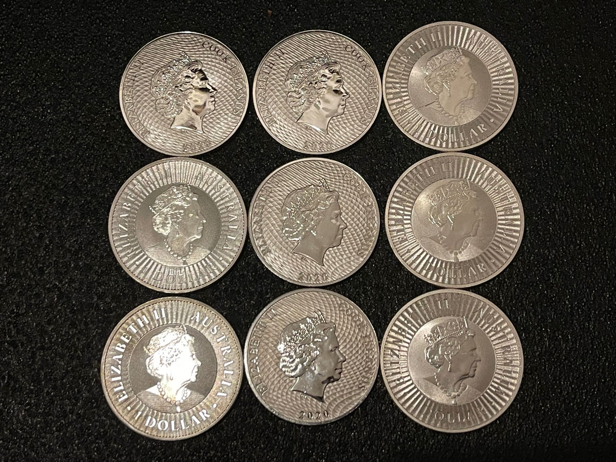 40 Х 1 Dollar 1 Oz Silver Серебрянные Монеты 1 Унция Австралия foto 1