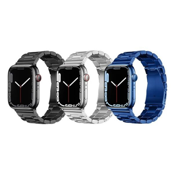 Curea de oțel cu trei margele din seria HOCO iWatch WA10 Grand (42/44/45/49mm) foto 0