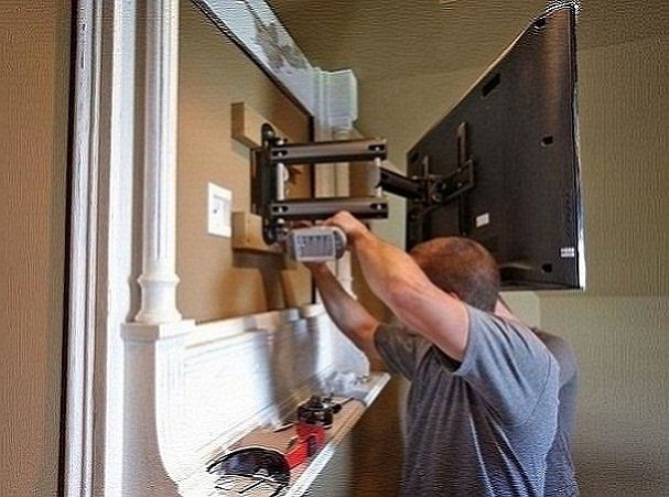 Установка телевизоров на стену. Instalare televizor pe perete. Instalare suport tv pe perete. foto 0