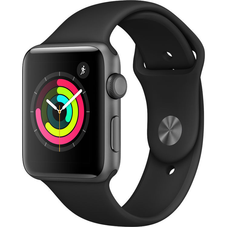 Смарт часы apple watch s3 38mm space gray aluminum case with black sport band обзор