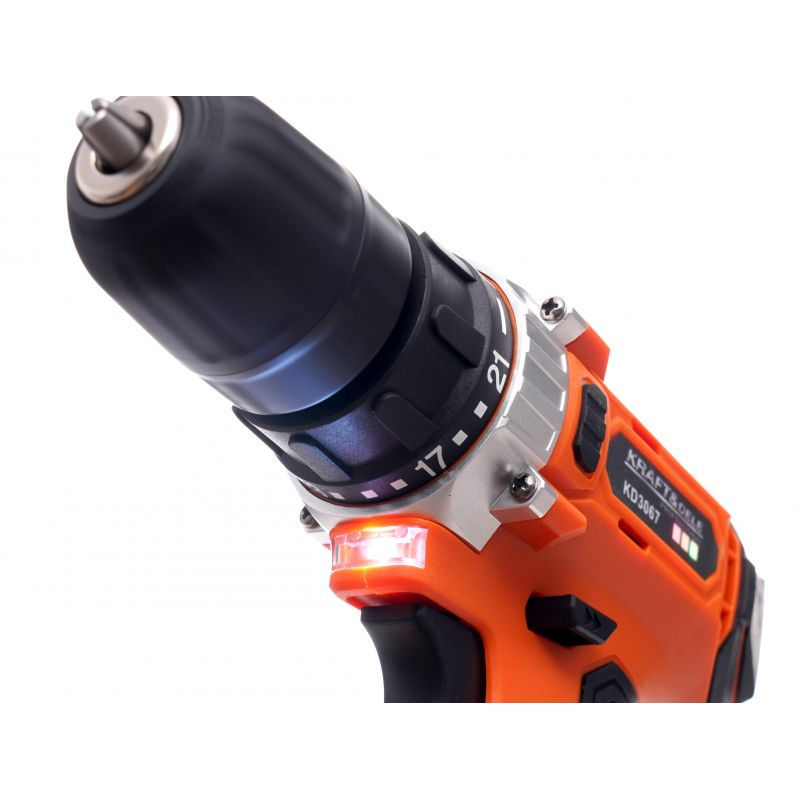 Аккумуляторный шуруповерт KD3067 18V LI-ION 2x1.5Ah батареи LCD экран фото 7