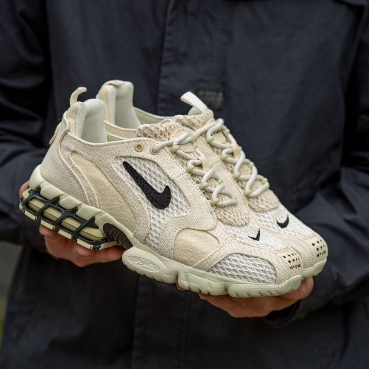 Nike Air Zoom Spiridon Cage 2 Beige x Stussy Unisex фото 0