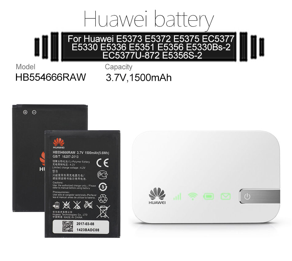 Аккумулятор новый оригинальный для всех портативных роутеров Huawei, "HB434666RBC" 1500 mAh - 200лей фото 4