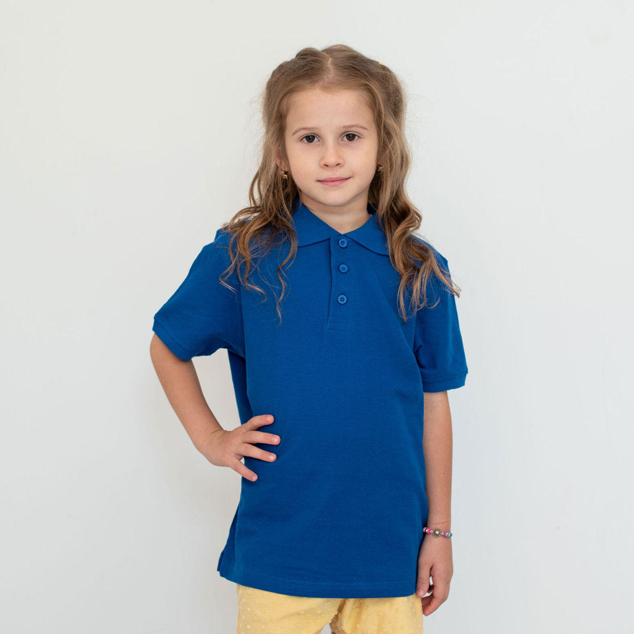 Tricou polo cu mânecă scurtă STAR - Albastru / Рубашка-поло c коротким рукавом STAR - Синяя фото 0