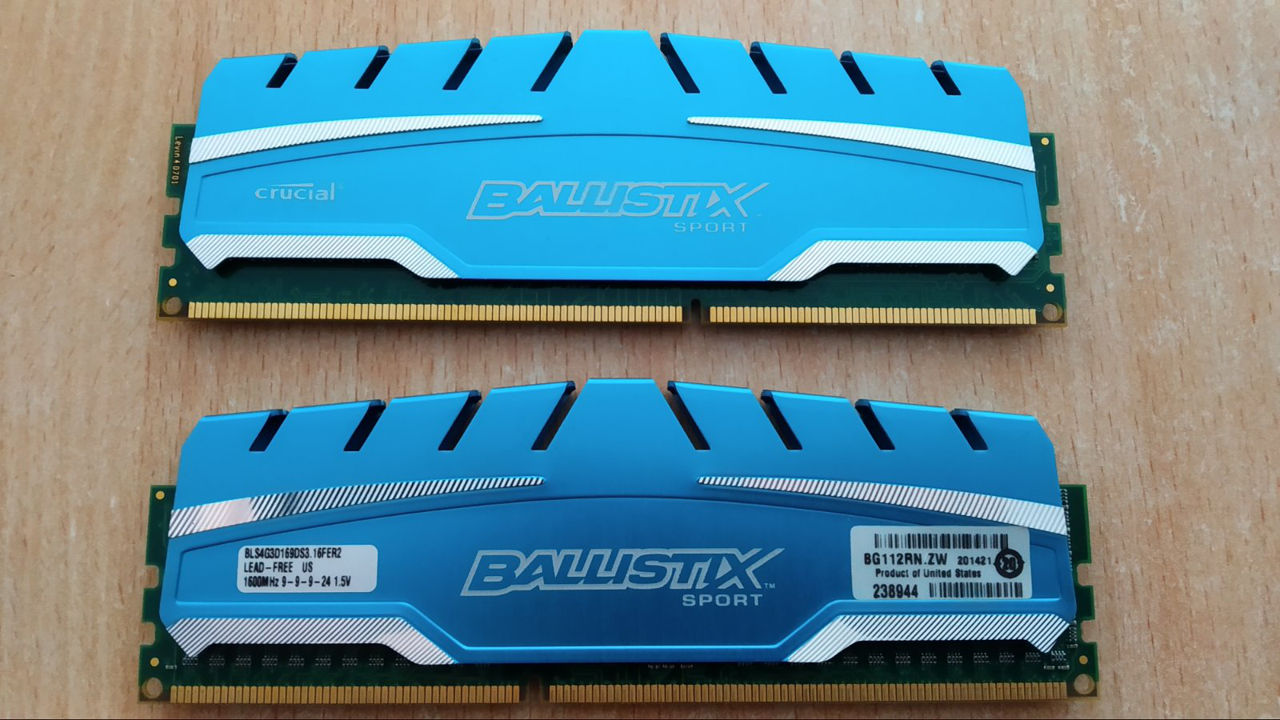Crucial Ballistix DDR3 8Gb (4Gb+4Gb) 1600MHz