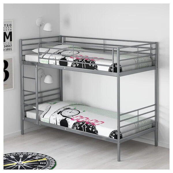 Кровать IKEA 2-ярусная кровать +матрасы ортопедические