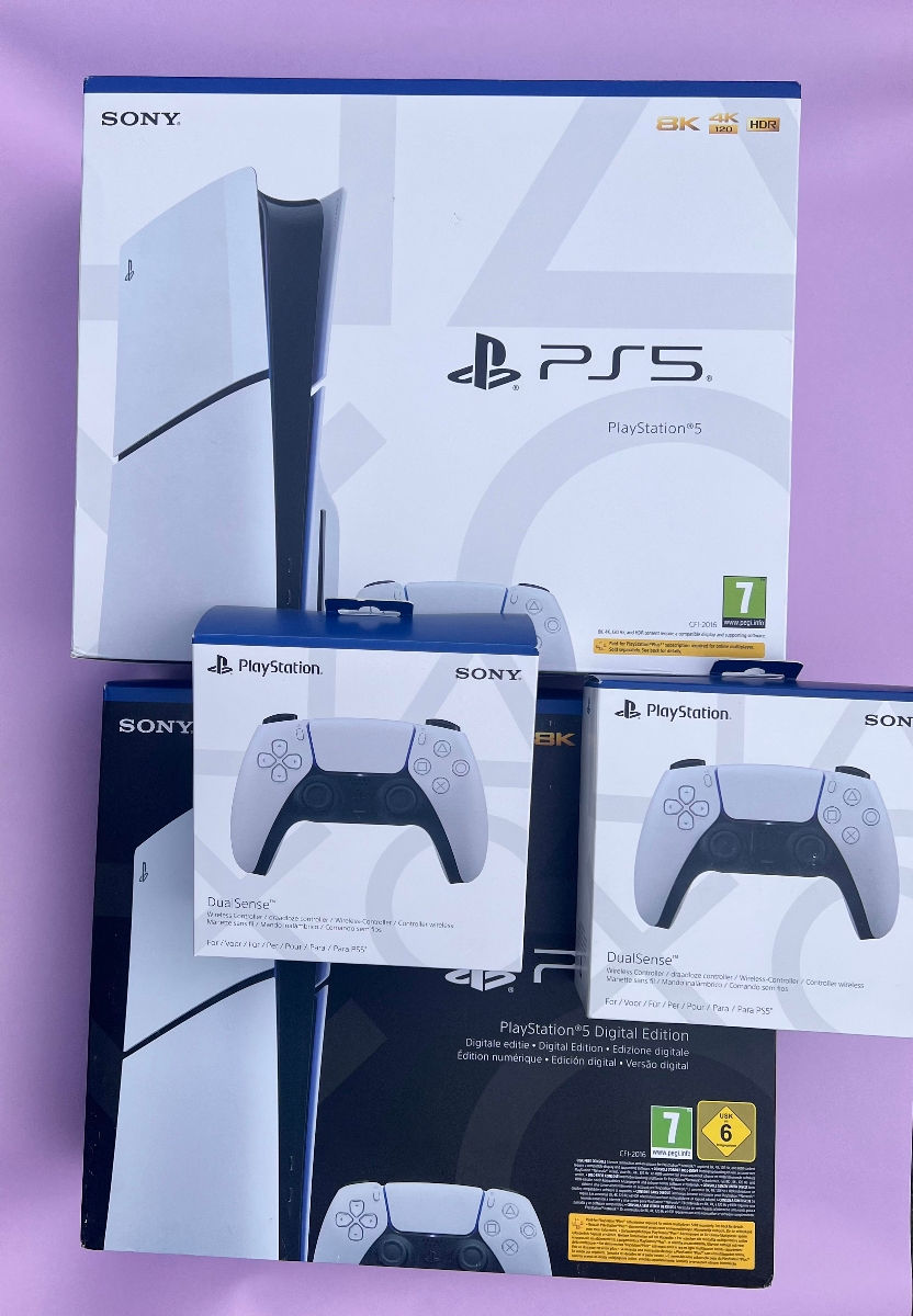 Приставка Sony Ps5 1216 Digital Disc Slim New PRO FAT Aккаунты подписки PS Plus EA Play аксессуары foto 5