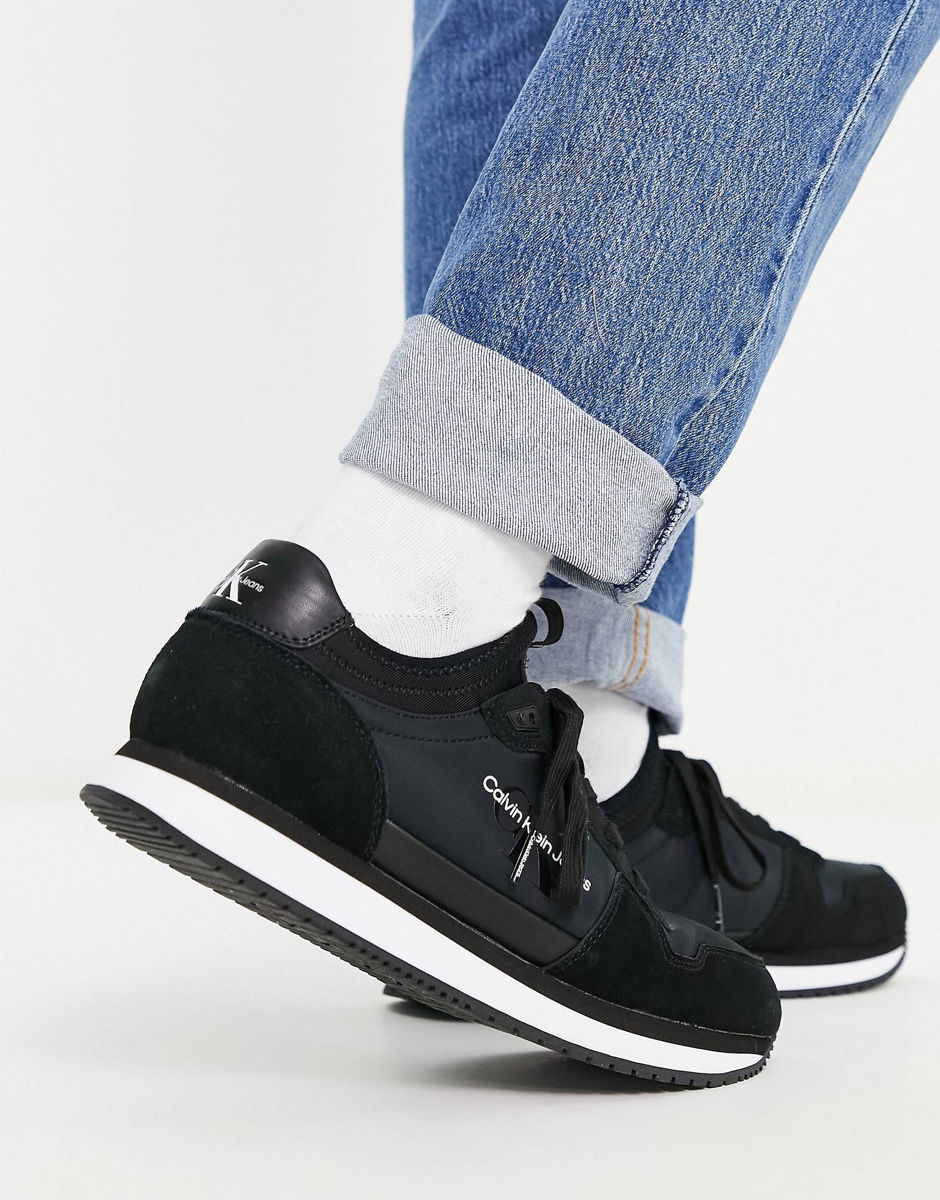 Calvin Klein Jeans Retro Runners In Black / 46 EU