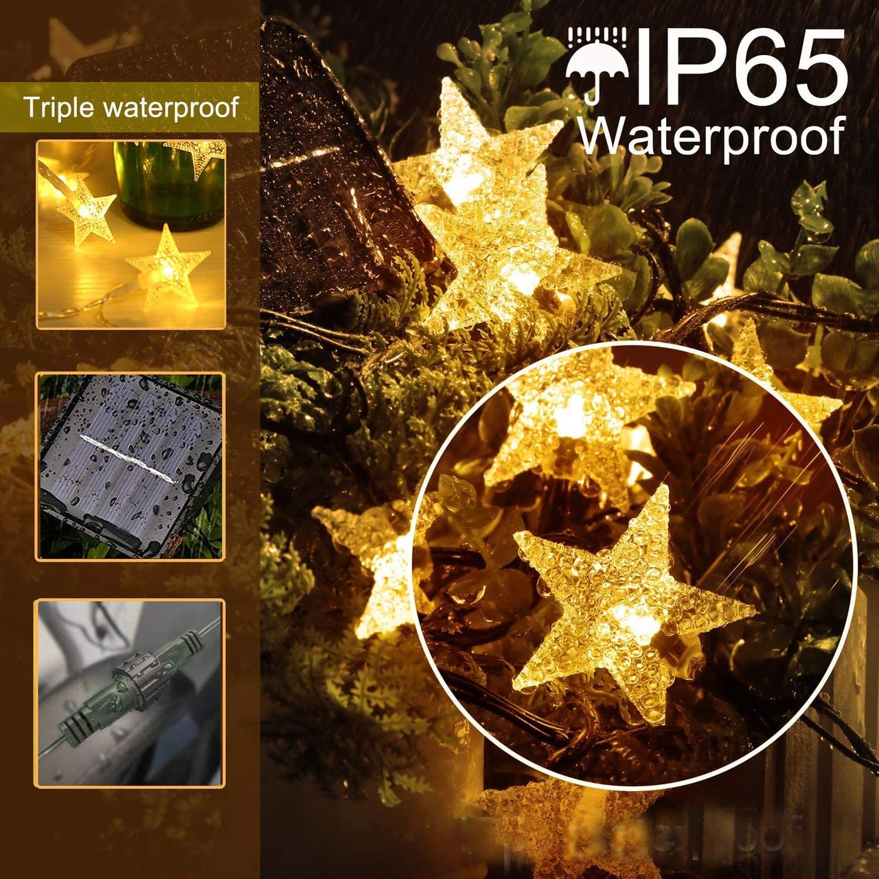 Solar Lights Luminite LED Solare Gradina Formea Stea IP67 + Telecomana фото 2