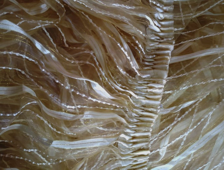 Bucati din organza pentru perdele, 2/3 m. foto 4